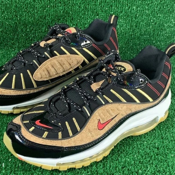 2019 Nike Air Max 98 New Year Black Cork CT1173-001 Size 8 WMNS 9.5 NWOB main image 5